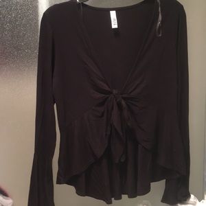 F21 self tie crop top